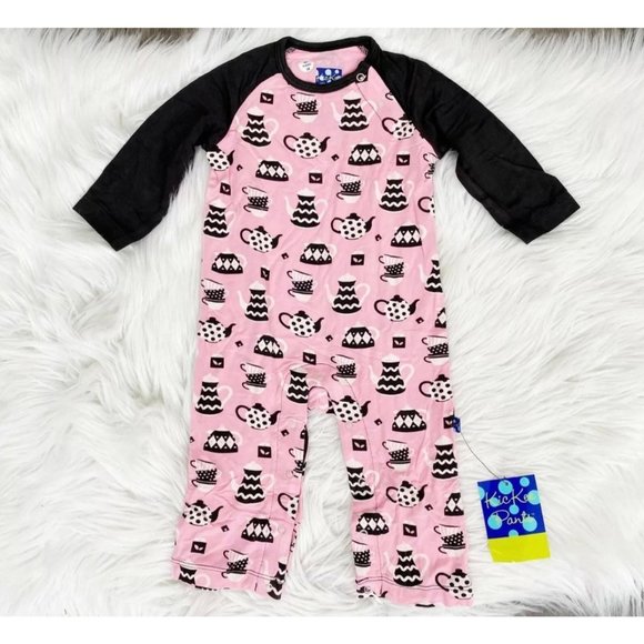 Kickee Pants Other - 6/12 Kickee Pant NWT TeaTime Romper Pink